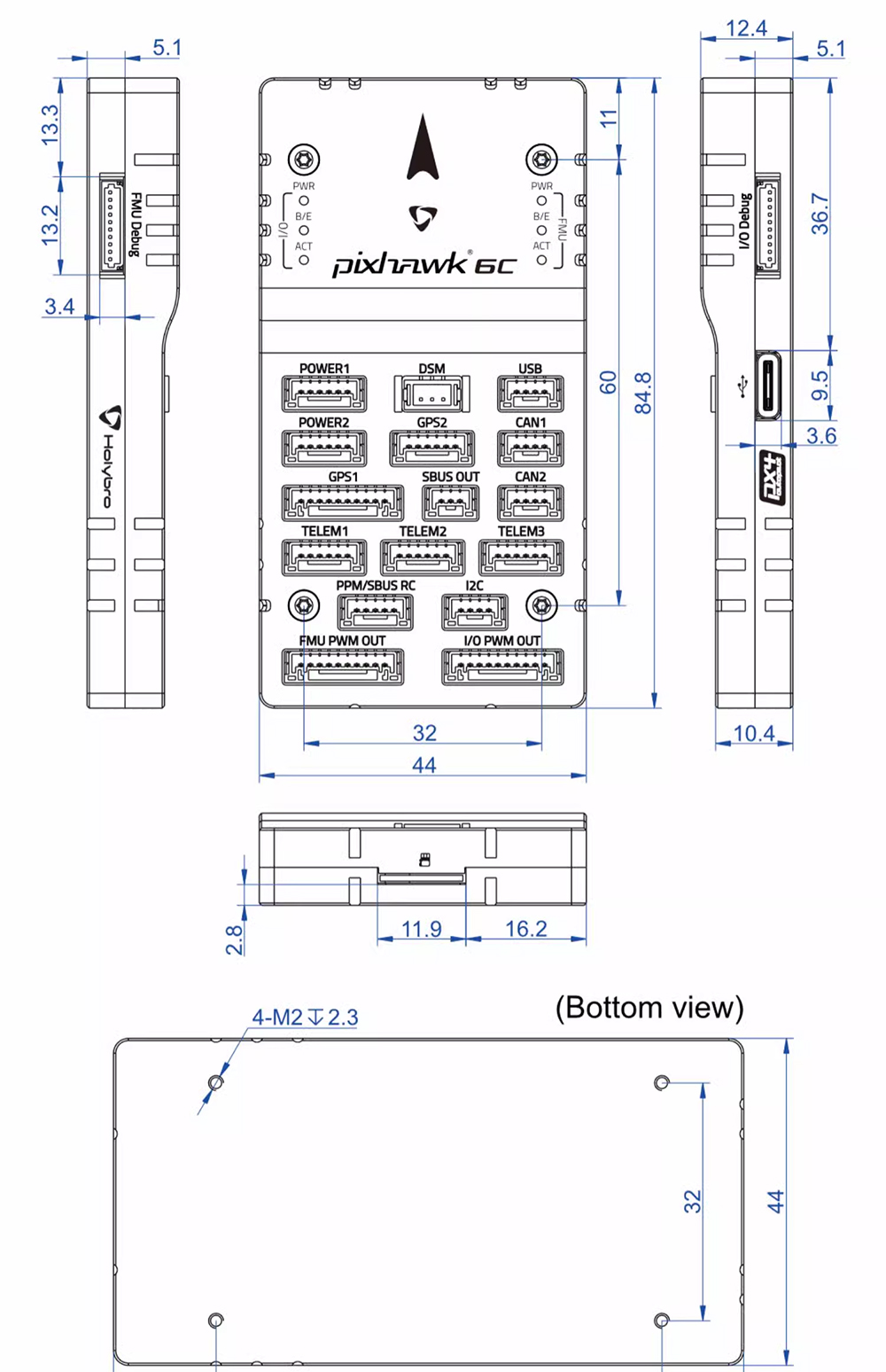 Holybro-Pixhawk-6C-PX4-Flight-Controller-fuumlr-Multi-Rotor-RC-Drohnen-2022184-3